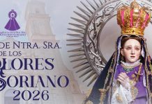 Este sábado celebran el 62 Aniversario de la Coronación Pontificia de Nuestra Señora de los Dolores de Soriano