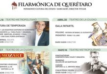 Orquesta Filarmónica del Estado de Querétaro presenta su Segunda Temporada con un repertorio de grandes obras