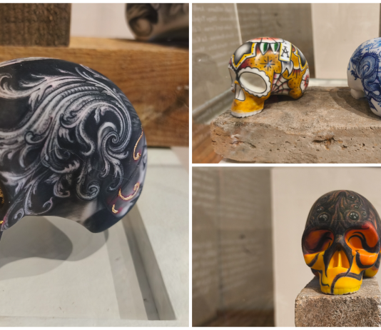 Cráneos intervenidos, felinos y dragones: el arte que despide temporada en el CEART