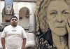 Juan Elisea debutó en «De la piel a la galería» con una obra en piel sintética