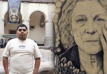 Juan Elisea debutó en «De la piel a la galería» con una obra en piel sintética