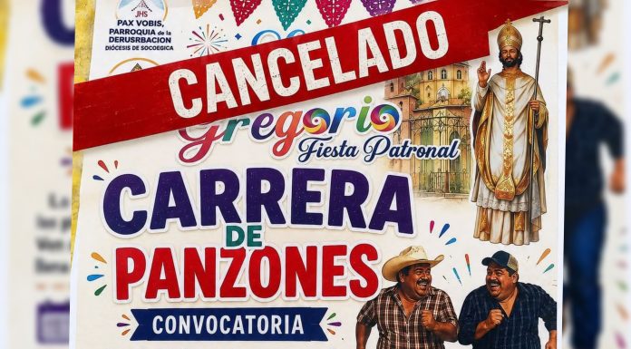 Cancelan la Carrera de Panzones en San Gregorio prevista para este sábado