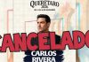 Carlos Rivera cancela de manera definitiva su presentación en la Feria de Querétaro 2026 por cirugía en cuerdas vocales