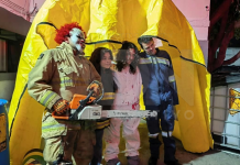 FOTOGALERÍA | Entre sustos y solidaridad, Bomberos Querétaro abre su Estación Central con una experiencia zombie