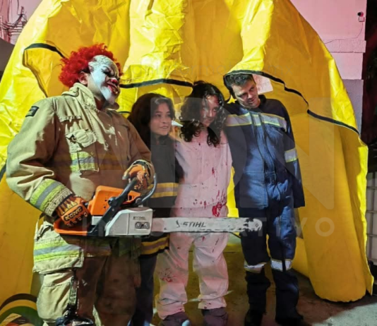 FOTOGALERÍA | Entre sustos y solidaridad, Bomberos Querétaro abre su Estación Central con una experiencia zombie